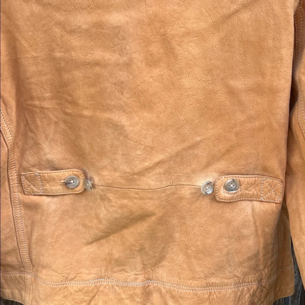 Banana Republic Vintage Tan Leather Jacket - Picture 14 of 16